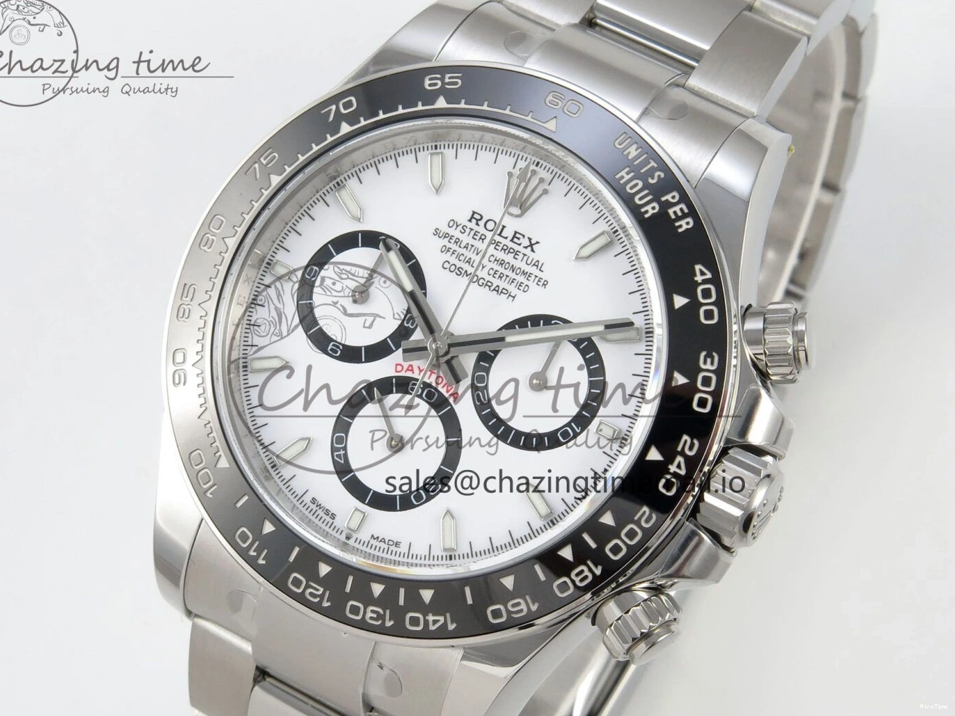 MiroTime 0223 Daytona 126500 THBF 1:1 Best Edition 904L Steel White Dial on SS Bracelet SH Unisex 134